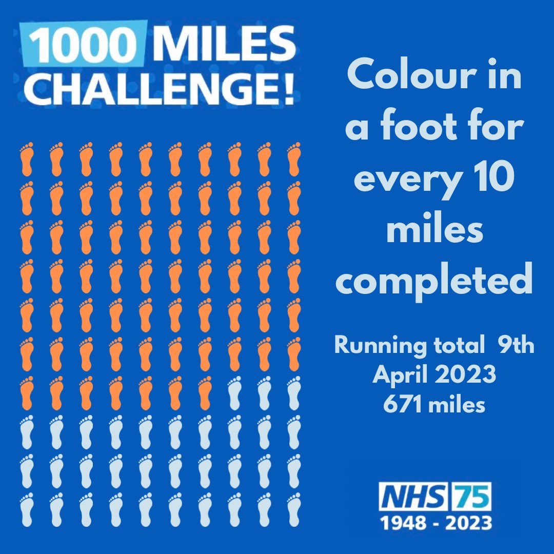 KayFKeane's tweet image. 49 miles for me this week towards the #nhs1000 miles.  I’ve walked, run and cycled and mixed in some gardening at my allotment.  The first shoots are popping through and there are tadpoles in the pond.  It will soon be a salad day #movemore #thatcounts