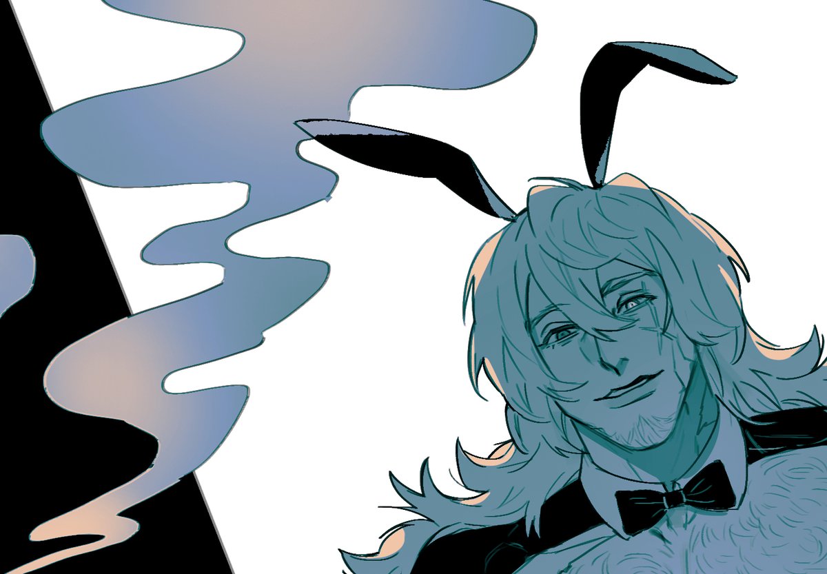 Duncan_skycotl's tweet photo. 🐰🌼 

(CW: NSFW, Crossdressing ไม่เห็นแต่โป๊มาก
สุขสันต์วันอีสเตอร์ย้อนหลัง ไม่ได้หาเรื่องวาดลุงชุดบันนี่เกิร์ลหรอกนะ จริง ๆ นะ 🫣 https://t.co/xCcgeUTOlA) https://t.co/usbgcVRqVT