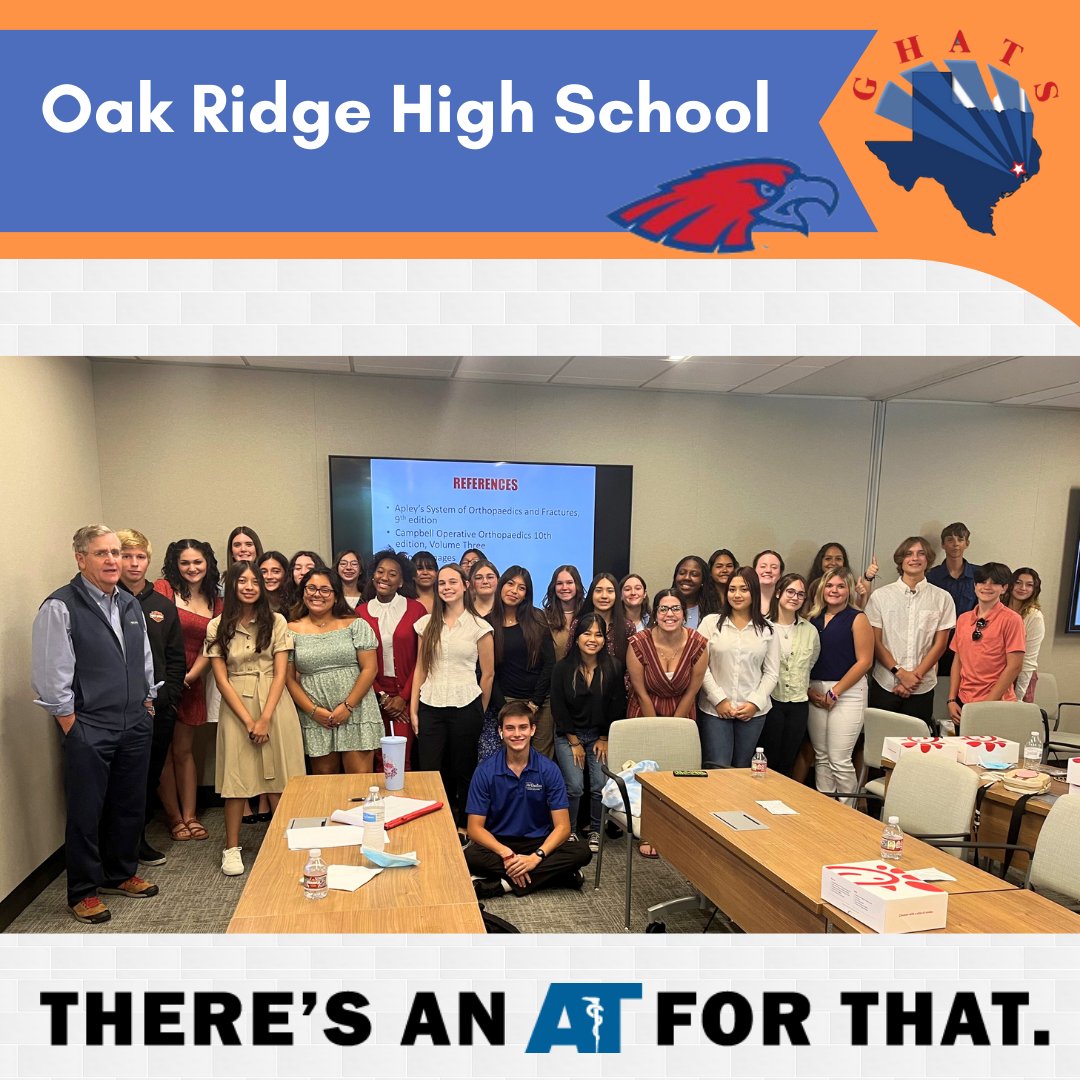 GHATSdotORG's tweet photo. (1/2) There's an AT for lifelong personal care: Oak Ridge High School. #NATM2023 #TheresAnATForThat #AT4ALL #AT4Me @NATA1950 @SWATAD6 @tsata_team @TexasSSAT https://t.co/PVwIXbIODe