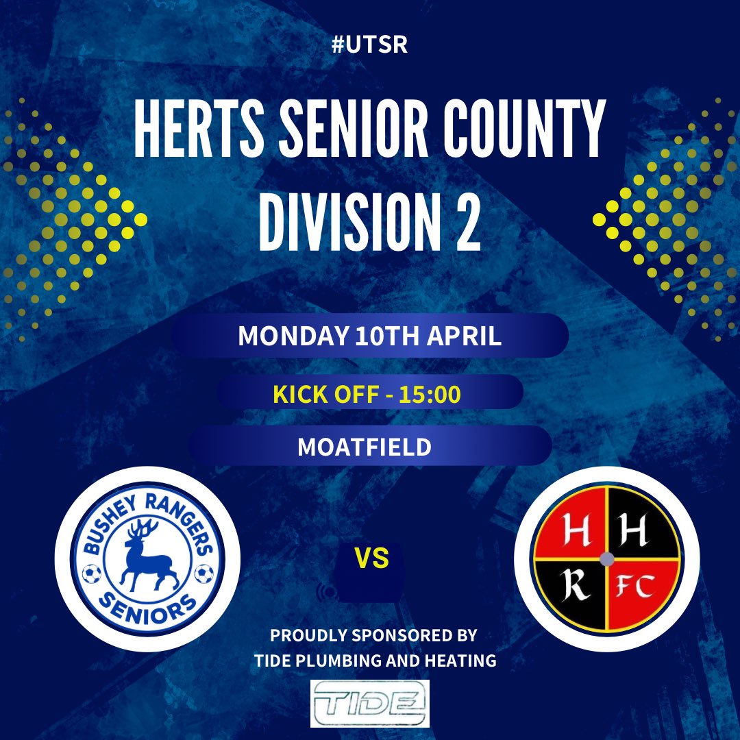 Bushey_Rangers's tweet photo. Tomorrow we host league leaders Hemel  Hempstead Rovers in a 3pm kick off get down and show your support bar is open to help with the hair of the dog to get over the Easter weekend hangovers!

#UTSR https://t.co/Dde1A6fTdQ