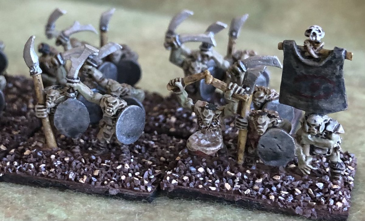 LMT_Studio's tweet photo. Another unit of Orcs for the Orc horde. Orcs from Copplestone in 10mm. #10mm #lotr #wargame #middleearth #copplestone @NorthStarFigs https://t.co/rgmi3Mfvib