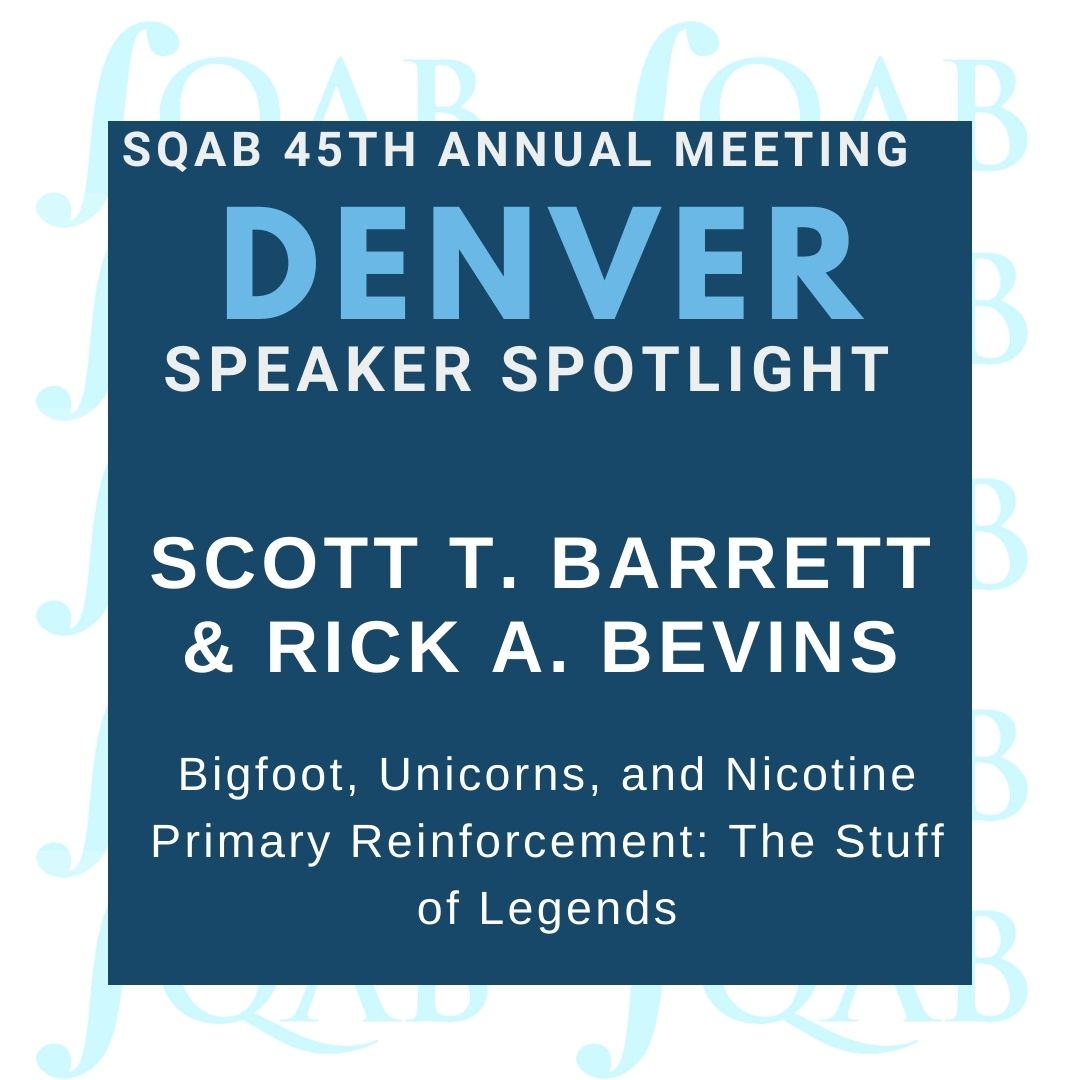 Check out some of our speakers at this year's SQAB meeting! These presentations will be happening on Thursday, May 26th starting at 1:15pm.