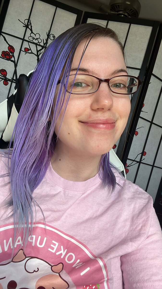 vorpal_viper's tweet photo. Live streaming Pokémon Dark Violet again! Come hang out in chat! https://t.co/M2wG3LNvso

And in case you’re wondering, my shirt says “I woke up and chose violence” featuring a strawberry cow holding a knife 😊 https://t.co/uN4ag9SqNr