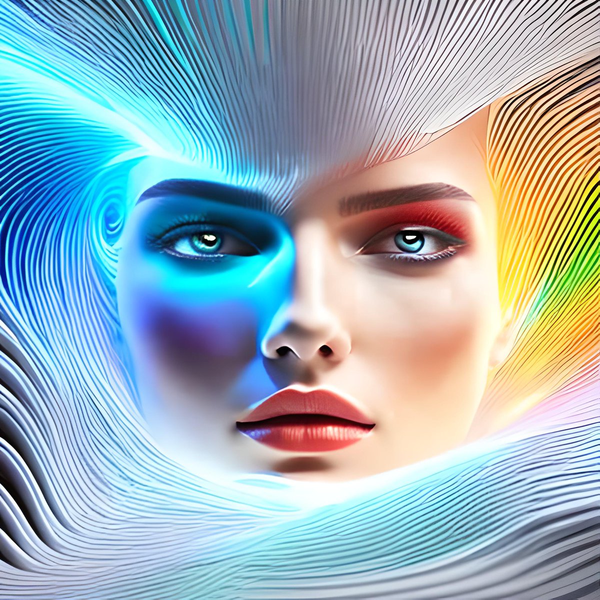TheAIrtist_82's tweet photo. An artificial artist creating an artificial intelligence. #AI #AIart #BlueWillow #TheAIrtist https://t.co/IcrBqMzC8G