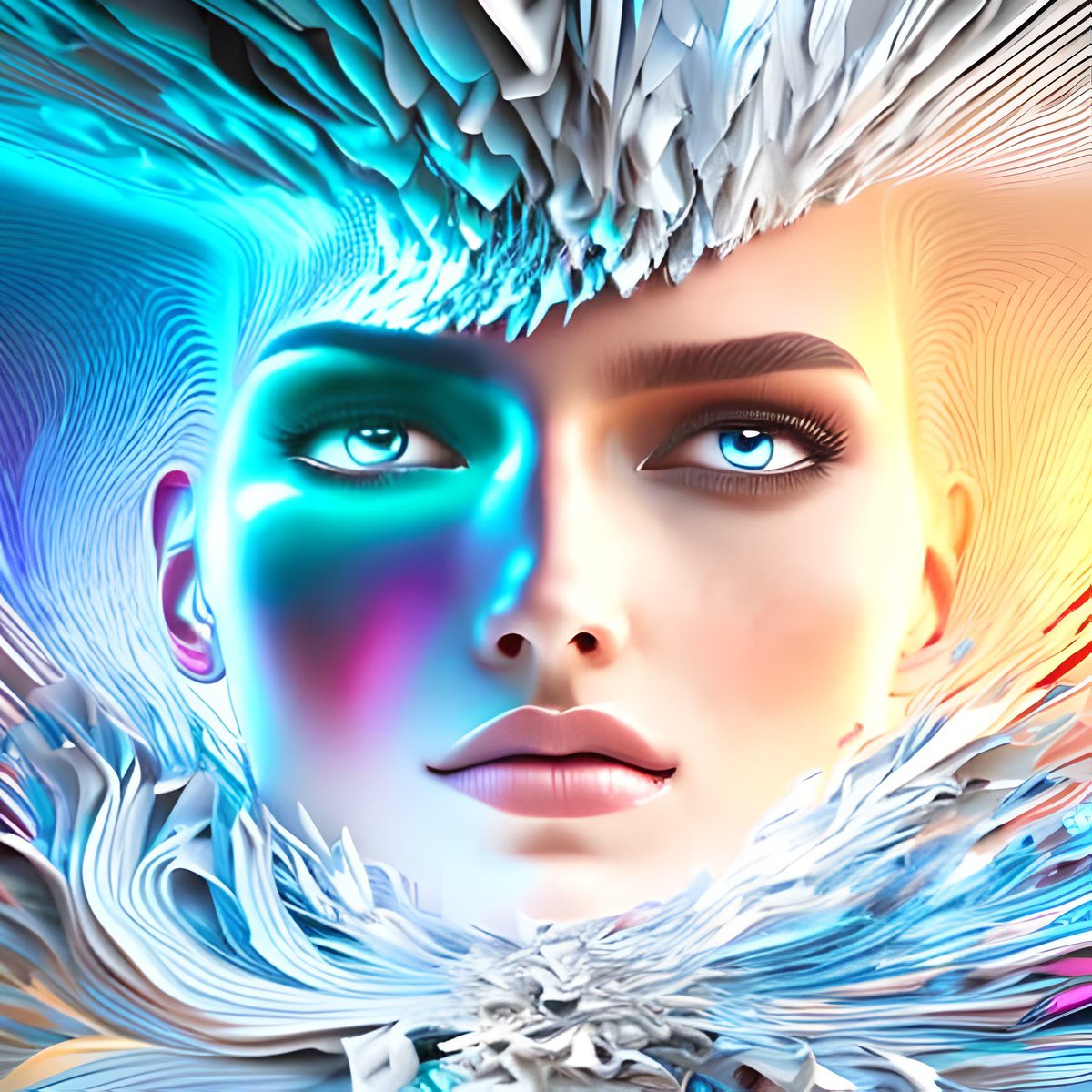 TheAIrtist_82's tweet photo. An artificial artist creating an artificial intelligence. #AI #AIart #BlueWillow #TheAIrtist https://t.co/IcrBqMzC8G
