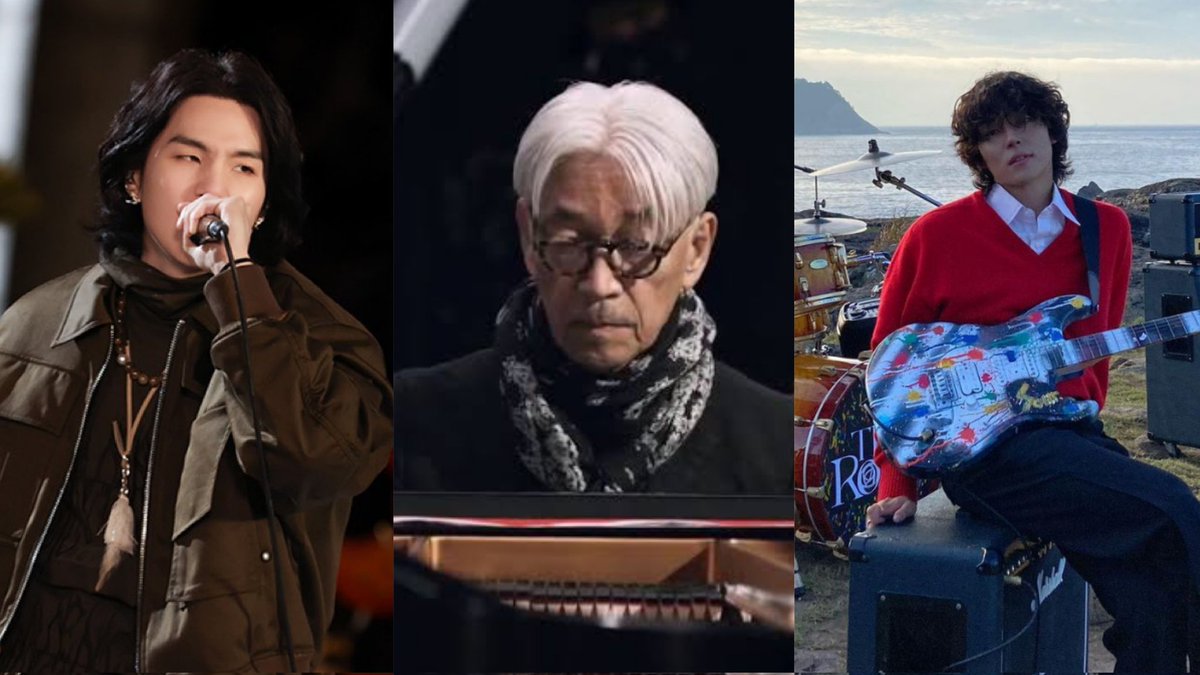 sugatradamus's tweet photo. agust d, ryuichi sakamoto and kim woosung from the rose in a track.. just imagine the masterpiece this trio will serve #d_day https://t.co/A3vQXQm9vQ
