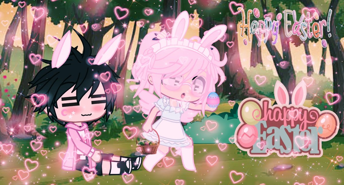 Happy Easter!!💕🌸🩷🐣🌌🩷💕✨💖🎉🥳🥳🎉🎉🧺🐇🐇

#GachaClub #HappyEaster #Edit
