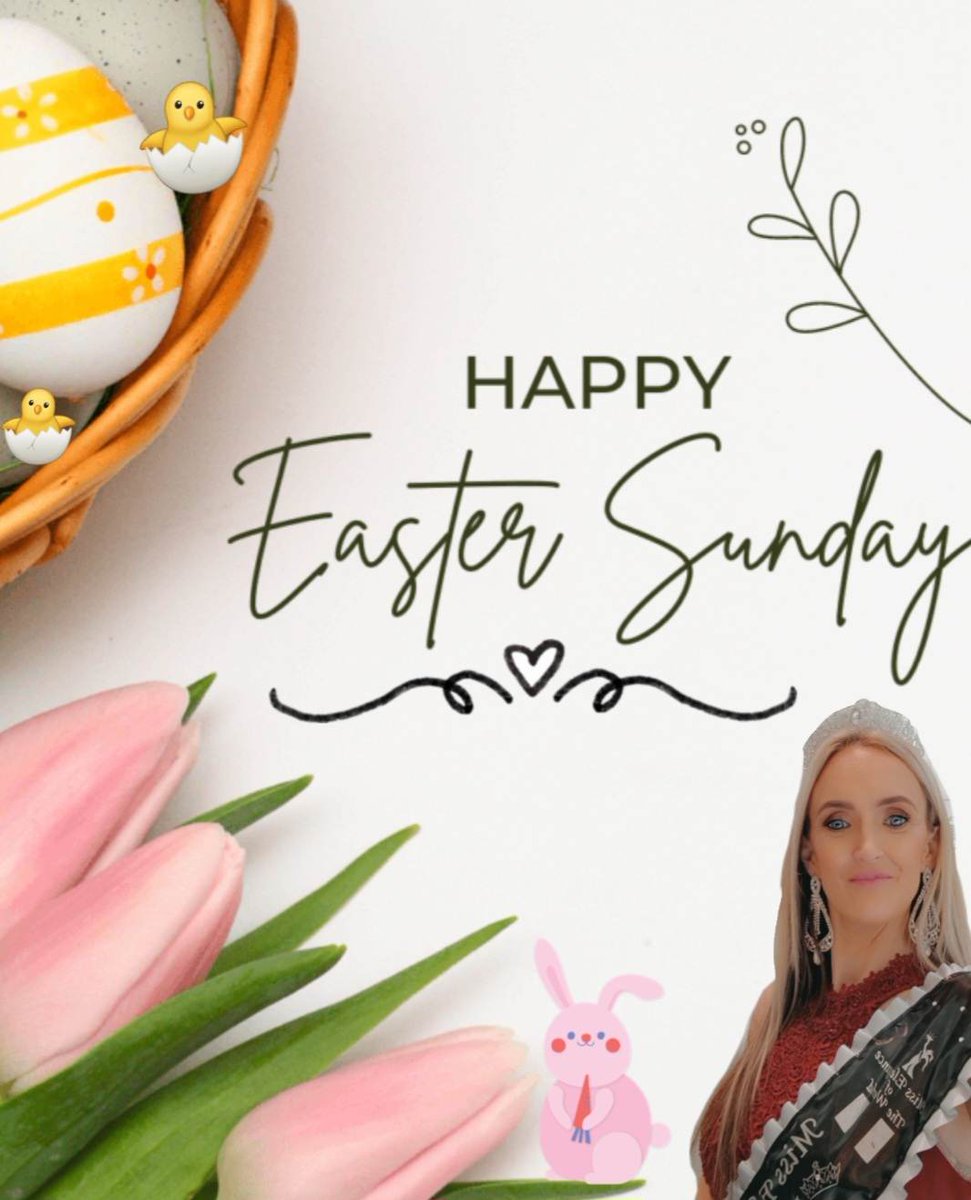 MissEleganceOf1's tweet photo. Happy Easter We hope you all have great Easter Sunday 
From us all here @ Miss Elegance organisation 
A lovely Easter Message from @Queen_m_84  Mullally Miss Elegance International Princess 22/23 Ireland &amp; Miss Patriotic 22/23
International Ambassador 22/23
#HappyEaster #Easter https://t.co/5cJqSBzGB9