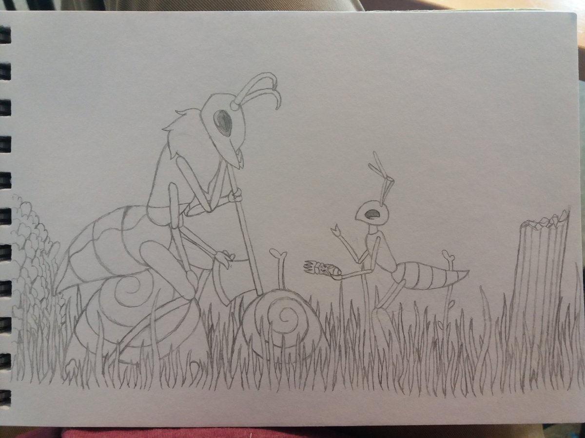DoodleGander's tweet photo. My #hollowknight OC Dreamer meeting a friend's OC Xavier and talking history!

Would link said friend, but they prefer the cryptid status. https://t.co/PYKorn6nuI
