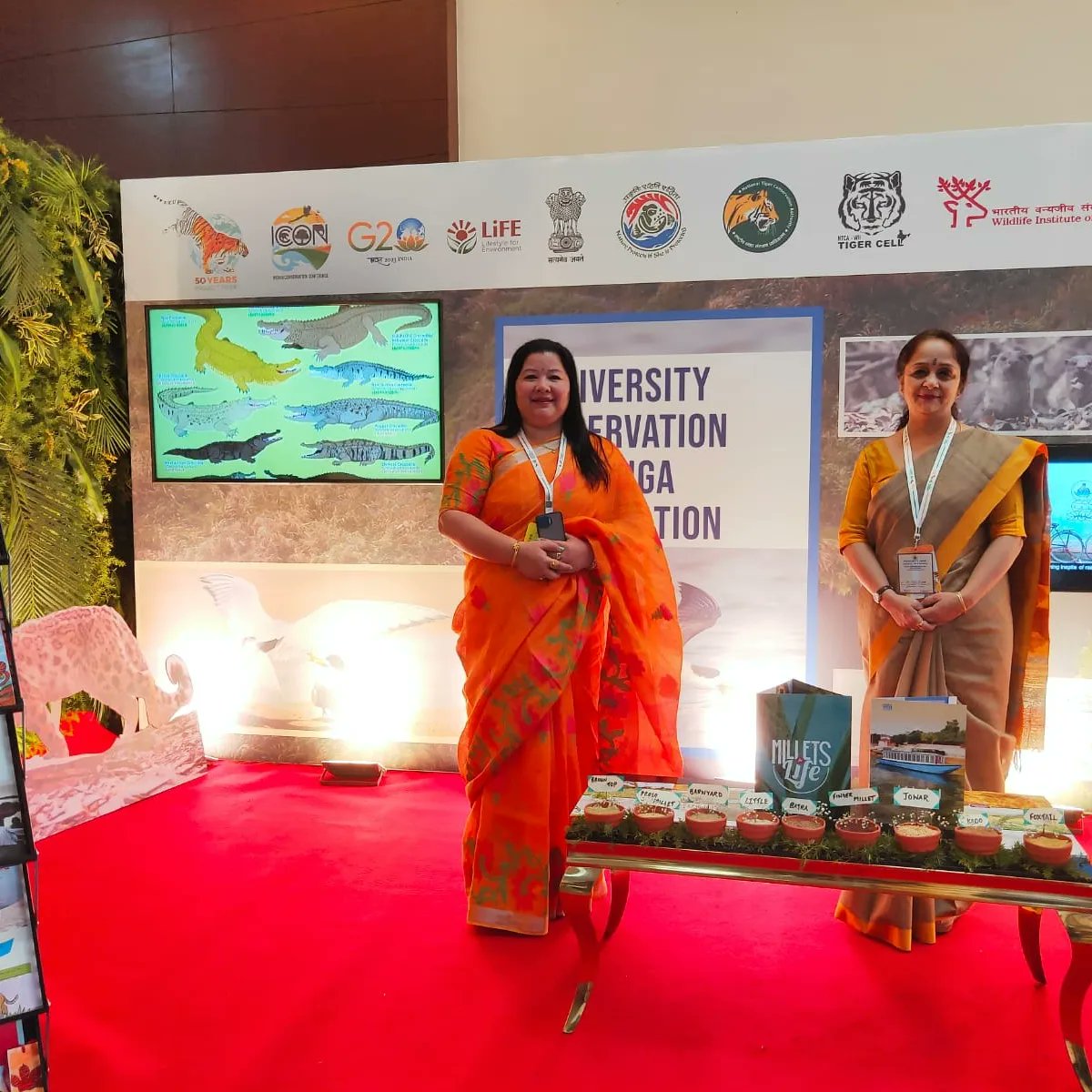 CallingGanga's tweet photo. WII-NMCG team presenting initiatives of biodiversity conservation and community engagement for river conservation at ICCON 2023- 50 years of Project Tiger. https://t.co/6W2TRYZsg0