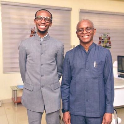 B_ELRUFAI's tweet photo. Liverpool (on the left of your screen) versus Arsenal (on the right of your screen). First time in a while, on the opposite end of my father, Gov. @elrufai. Son versus father. Member Elect versus Governor. Liverpool versus Arsenal. His outgoing, I’m incoming, so side with me! https://t.co/bRMidJPxqH