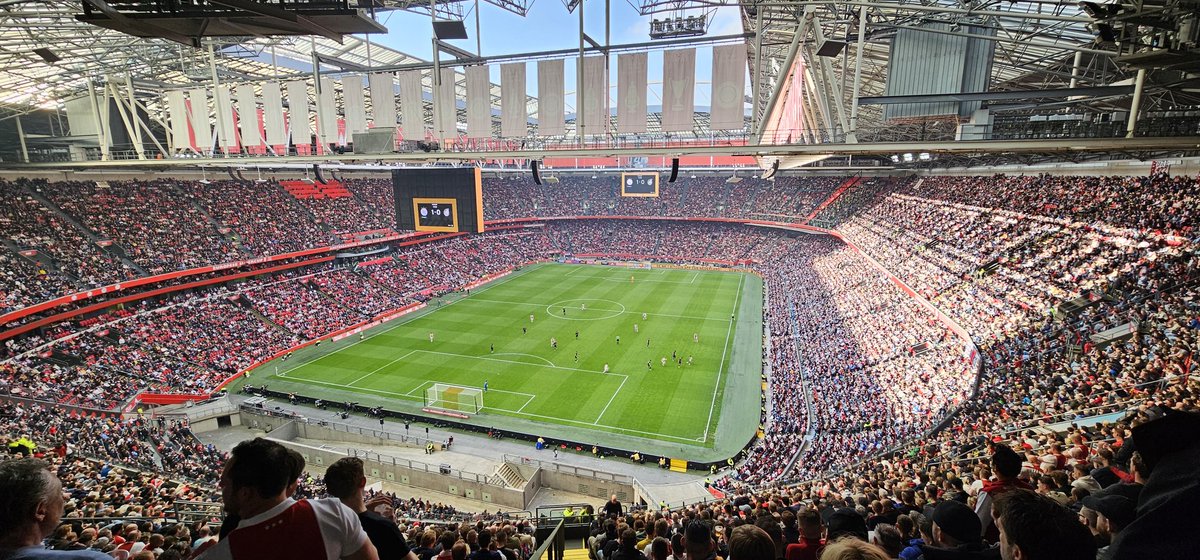 Een prachtig stadion met een fantastisch uitzicht zonder netten.
<a href="/cruijffarena/">Johan Cruijff ArenA</a> <a href="/AFCAjax/">AFC Ajax</a> #AjaFor