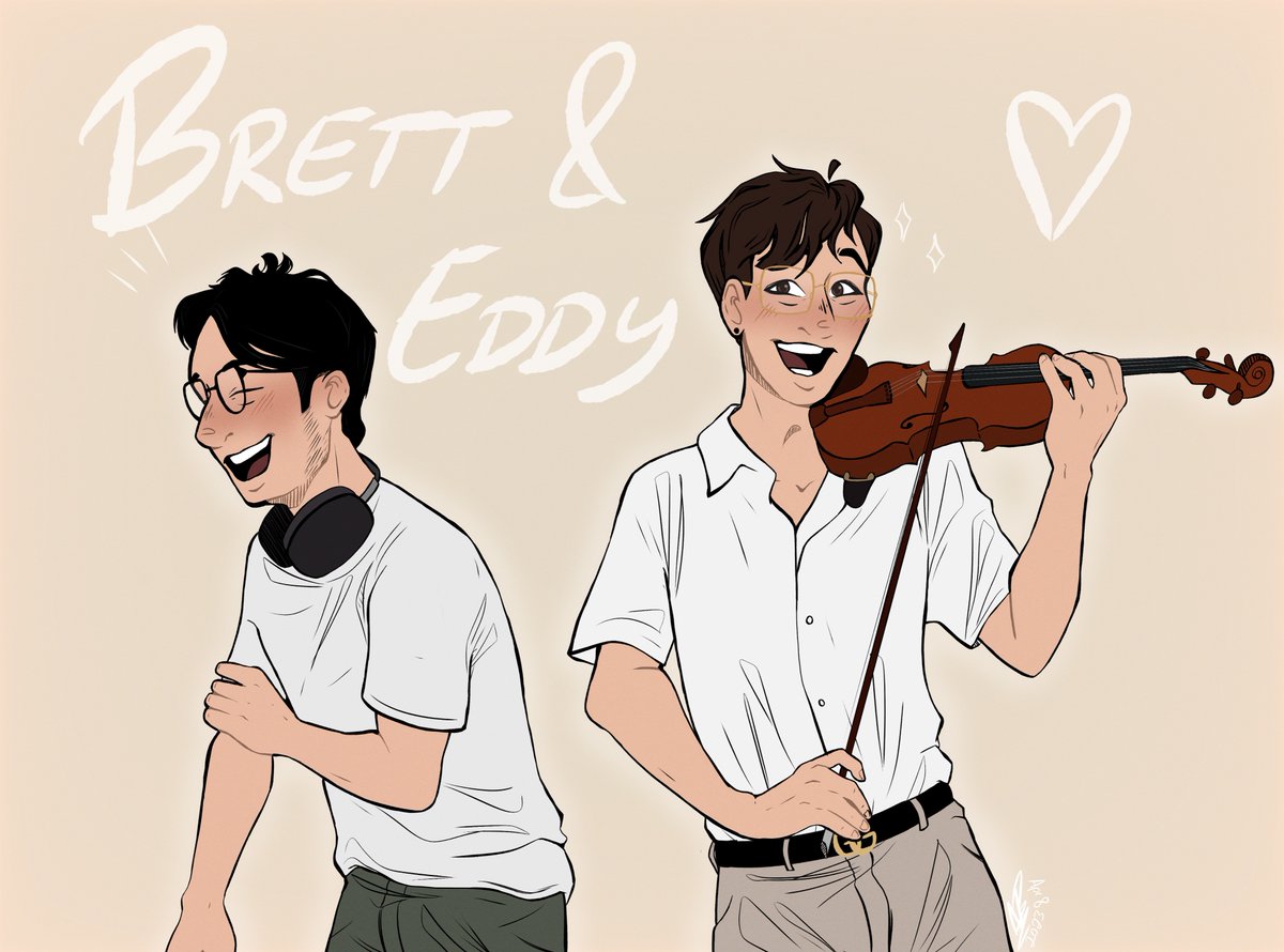 NBumblebat's tweet image. Thank you for everything, Brett and Eddy, including inspiring me to finally try to get out of my artblock❤️
#twosetviolin #twosetviolinfanart #eddychen #brettyang