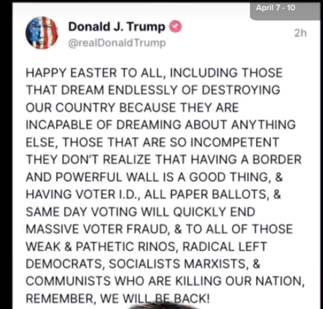 Donald Trump did not write this , it’s sounds to smart 🤣