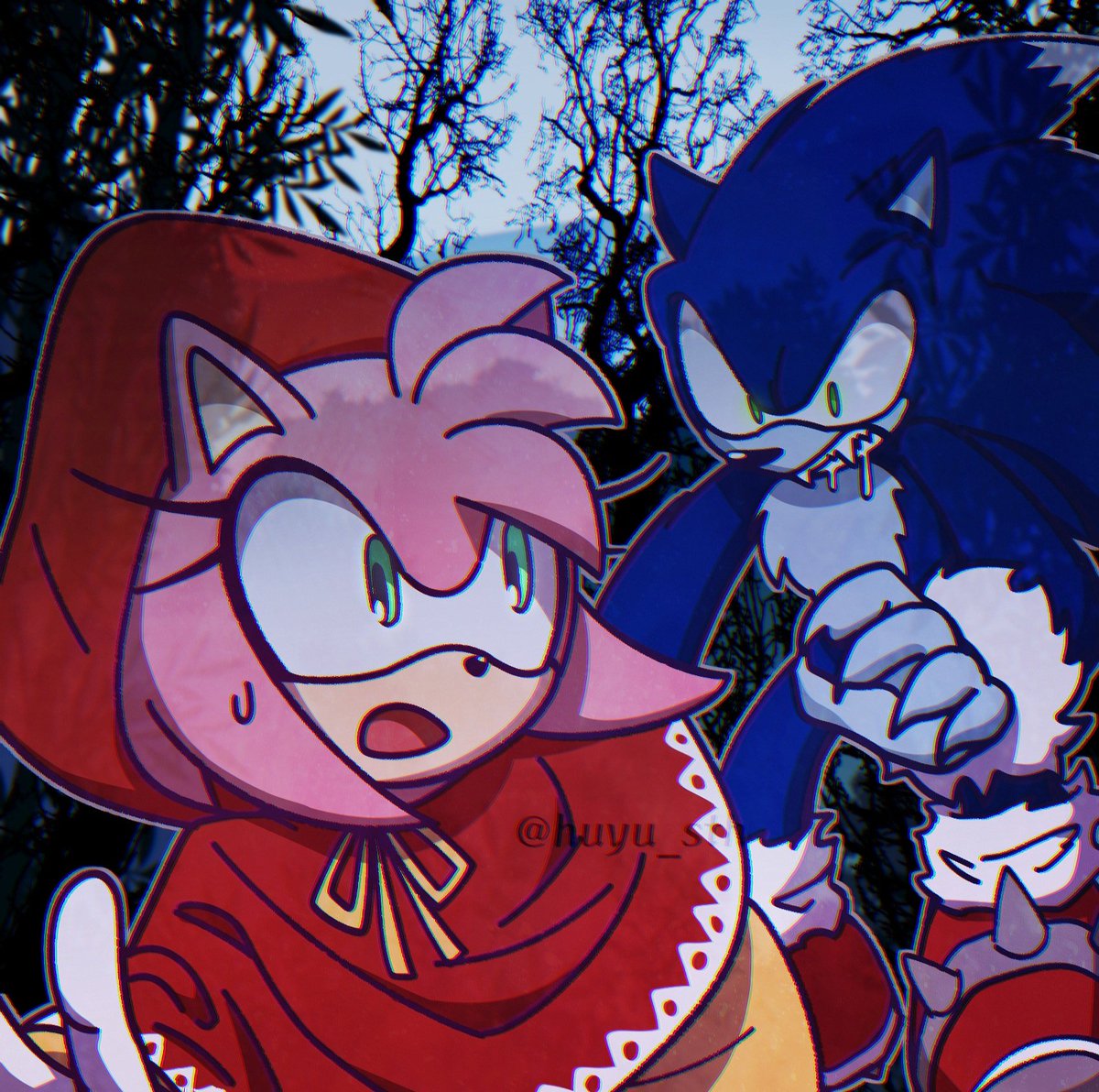 Mystic✨ (open commission💟) on X: Create a Sonamy AU with Sonic