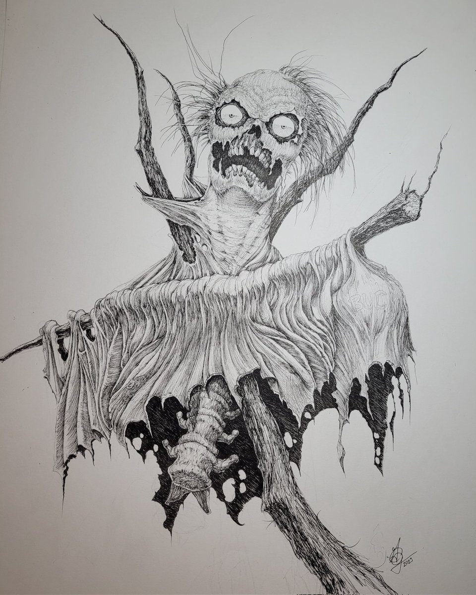 HorrorMerchant's tweet image. @HorrorMerchant Buckskin by me. Gerrod Craig General #contemporyart #art #ArtistOnTwitter #horrorart #illustration #horror #horrorartist #spooky