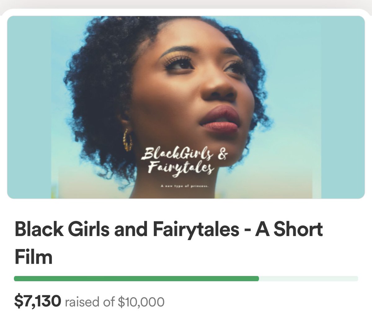 Woke up this Easter Sunday! And saw this! We have reached 7k!!! God is good! Continue to #supportindiefilm and #blackfilmmakers with a donation  & a RETWEET! gofund.me/a6caf98c