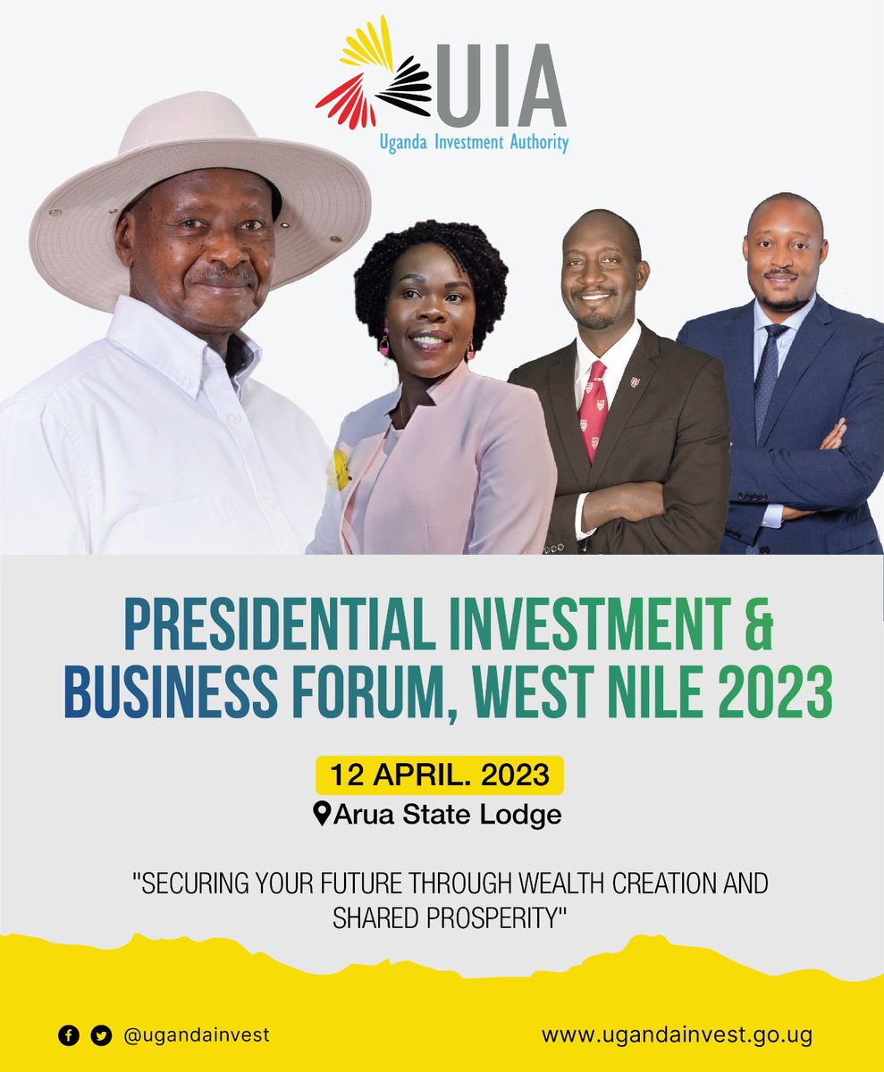 Happening on Wednesday, April 12, 2023 in Arua City. <a href="/gou_economy/">GCIC_Economy</a> <a href="/RadioPacisnews/">Radio Pacis</a> <a href="/aruaonefmug/">88.7 Arua One FM</a>