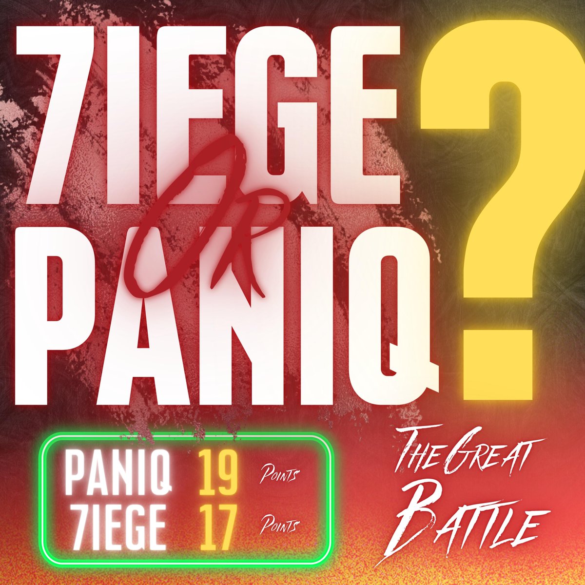 theory_gg's tweet photo. THE GREAT BATTLE!!

A battle that has been going on for a few months that sees @paniQeSports ahead by only 2 points in the ALL-TIME STANDING.

But really, who deserves the number one ranking?

#codmobile #esports #callofduty #gaming #7iege #paniq #codm https://t.co/hKDTN3z5u4