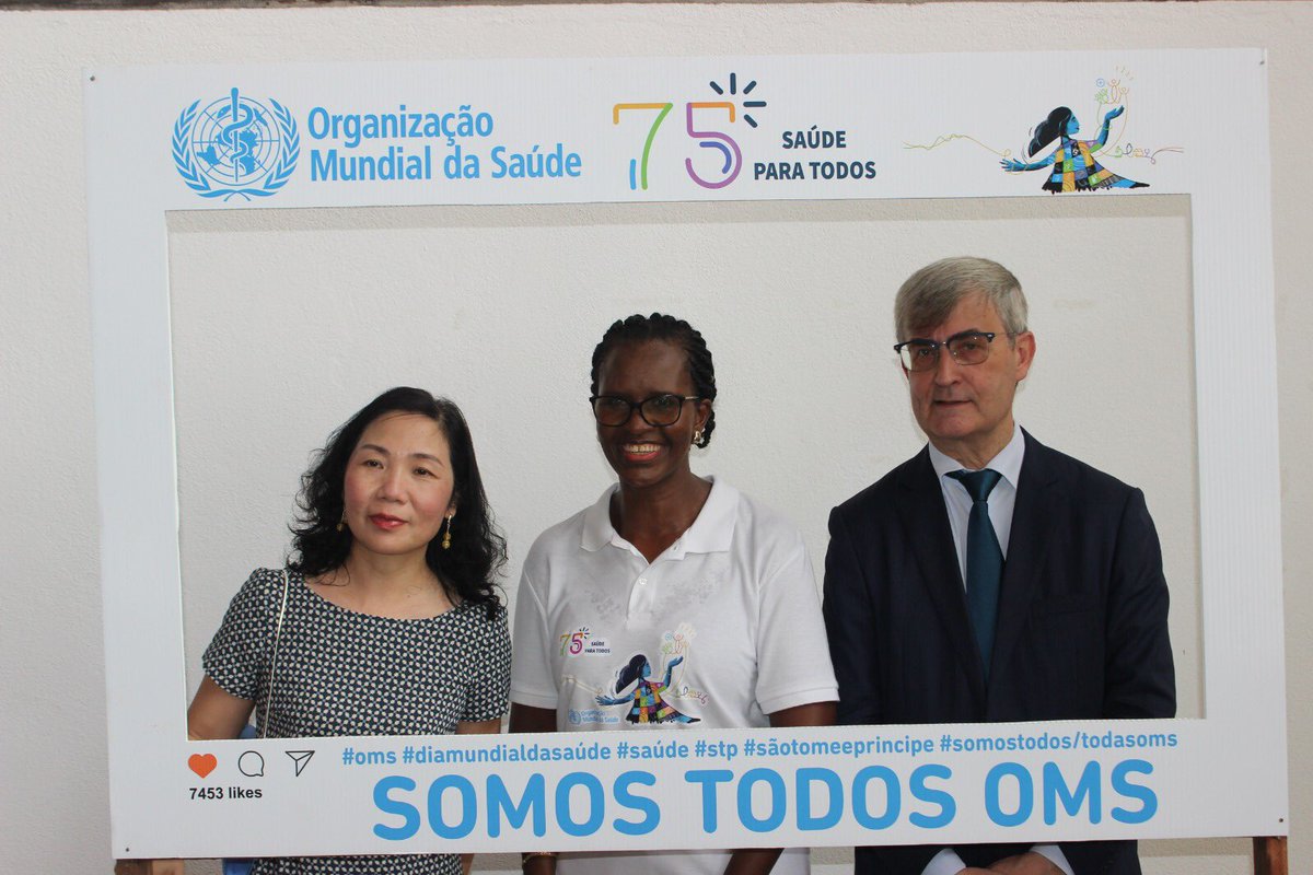 bigfrancoise's tweet photo. A l’occasion de la Journée Mondiale de la santé, le gouvernement de Sao Tome et Principe s’engage a rester champion de vaccination en Afrique centrale. La vaccination a sauvé des milliers de vies d’enfants dans le monde depuis 1974 grâce a l’engagement de l’OMS. https://t.co/hBDTiwyWUd