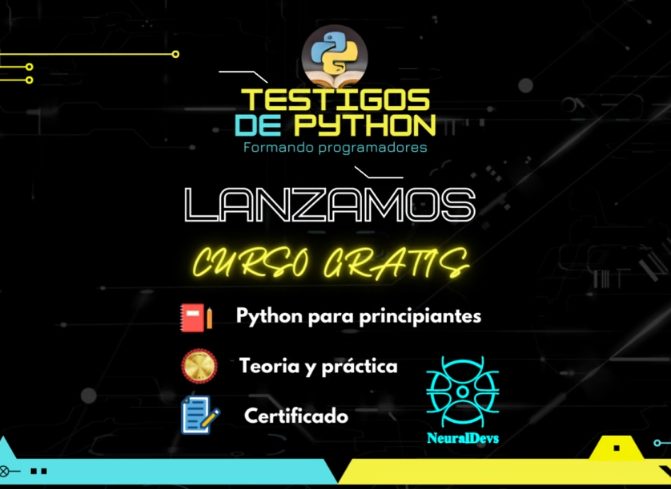NeuralDevs's tweet photo. Buenos días comunidad, estamos a punto de lanzar el curso de python gratis, si algún interesado envíale este form:
https://t.co/y5FAltPY8a
o comunícate con:
https://t.co/QkeZFARJ4s https://t.co/1yA1JxSDUj