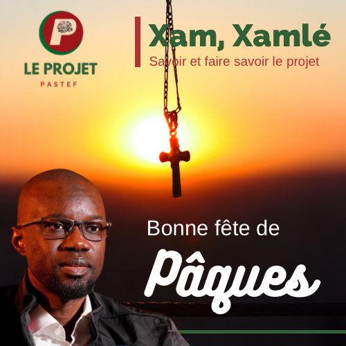 Bonne fête de Pâques à toute la communauté chrétienne ! 
@SonkoOfficiel  #religion #Paques2023