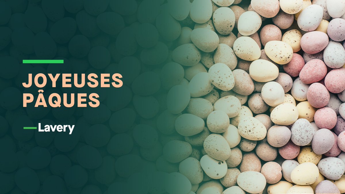 LaveryAvocats's tweet photo. Bon dimanche de #Pâques à tous nos membres, partenaires et clients! https://t.co/YMyqXh1X5T
