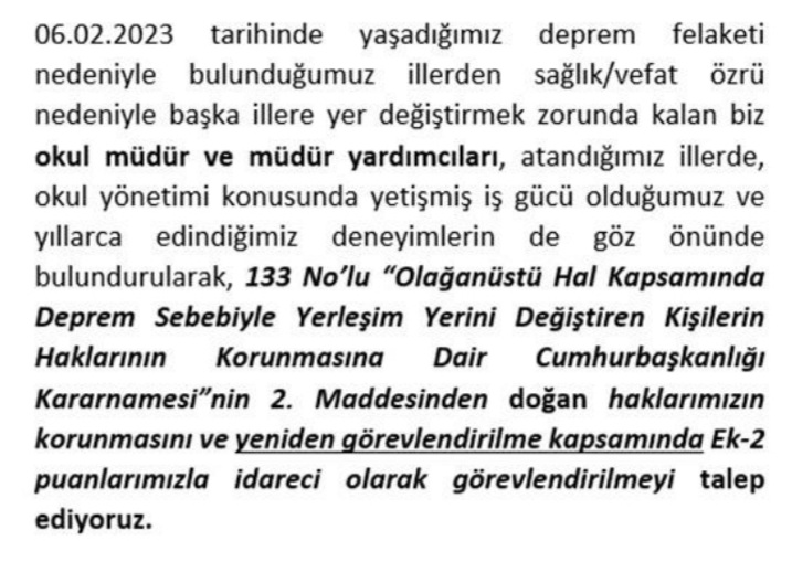 cemilgur3144's tweet photo. #DepremzedeİdarecilereAtandıklarıİllerdeİdarecilikHakkıVerilmeli
Mağduriyetimiz ikiye katlanmasın.Sesimize lütfen kulak verin. https://t.co/IYA14dA91K