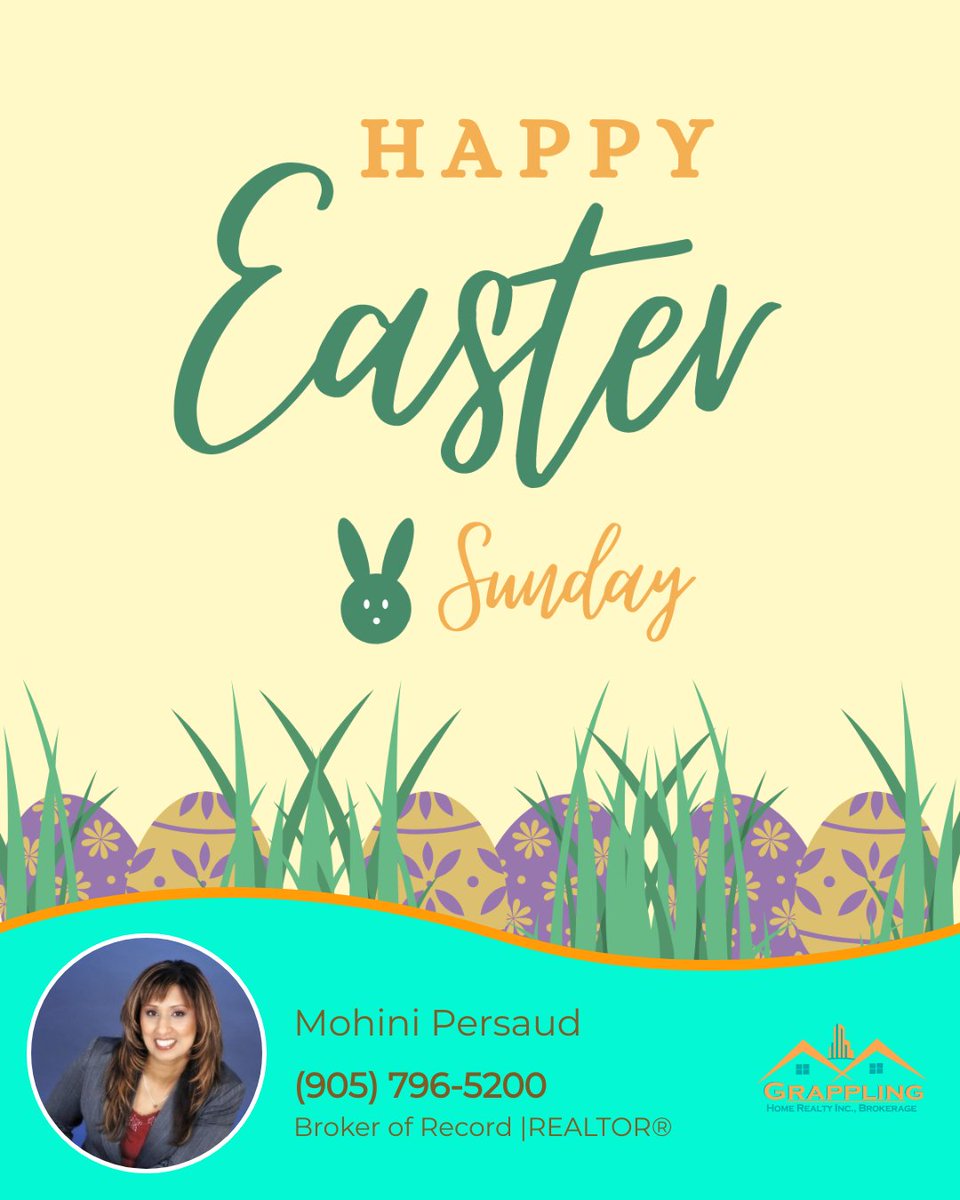 Happy Easter Sunday! May your day be filled with love, laughter, and lots of chocolate! 🐰🐣🍫

#EasterSunday #HappyEaster #SpringtimeVibes #Easter #EasterBunny #EasterTime #EasterHunt  #torontorealestate #bramptonrealestate #mississaugarealestate