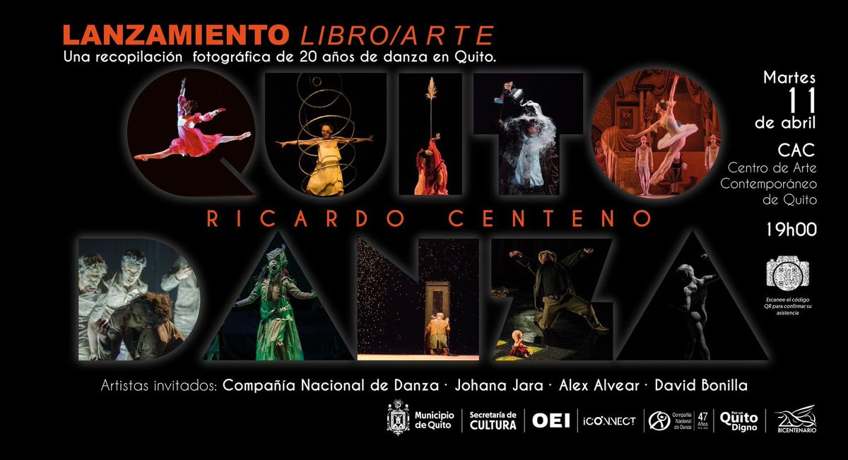 LuzLateraL's tweet photo. [Invitación]

¡Ven a celebrar el arte! 
Este martes 11, en una noche llena de música y movimiento, lanzamiento del libro "QUITO DANZA" en el Centro de Arte Contemporáneo a las 19h00.
#QuitoDanza
#Fotografía
#LibroArte
#RicardoCenteno https://t.co/ZTPiNStZEZ