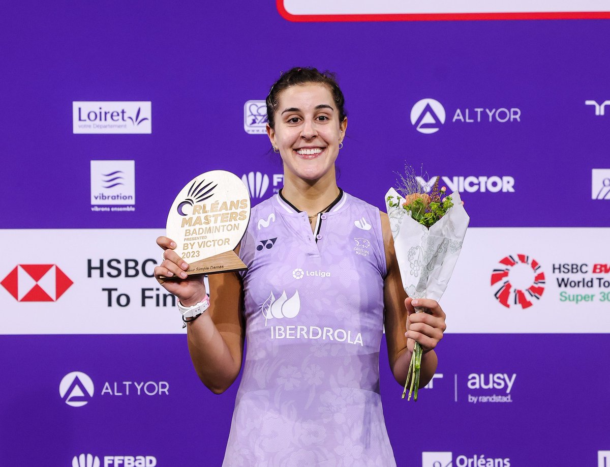 CarolinaMarin's tweet image. 🏆 CHAMPION AT #OrléansMasters2023 🏆

Congrats @Beiwen0712 for an amazing match 🙏
Thanks for supporting me the whole week 🫶

Enhorabuena a Zhang por su increíble partido 🔥
Y gracias a vosotros por el apoyo esta semana ❤️

📸 @badmintonphoto

#PuedoPorquePiensoQuePuedo