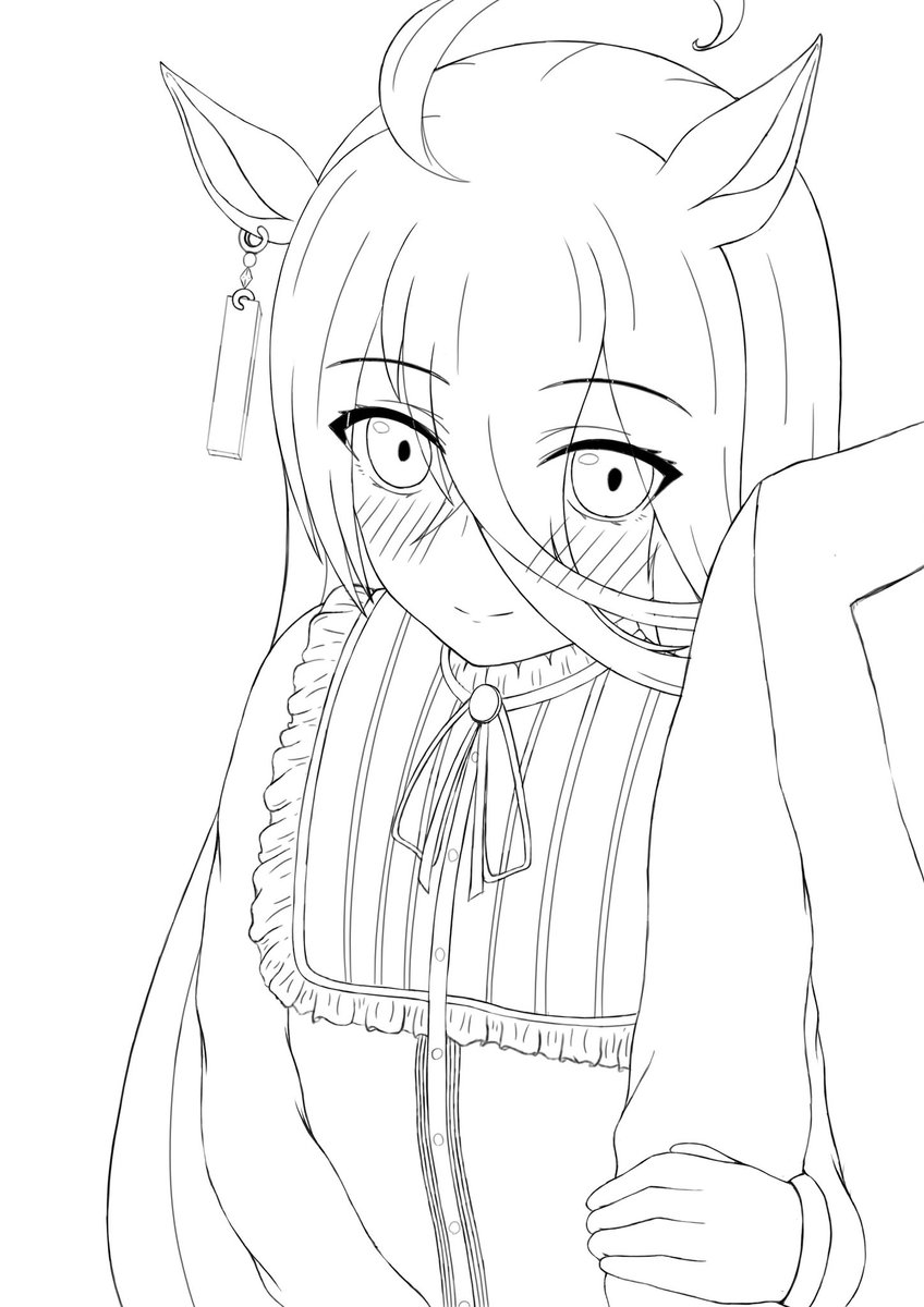腕をくみくみ… 