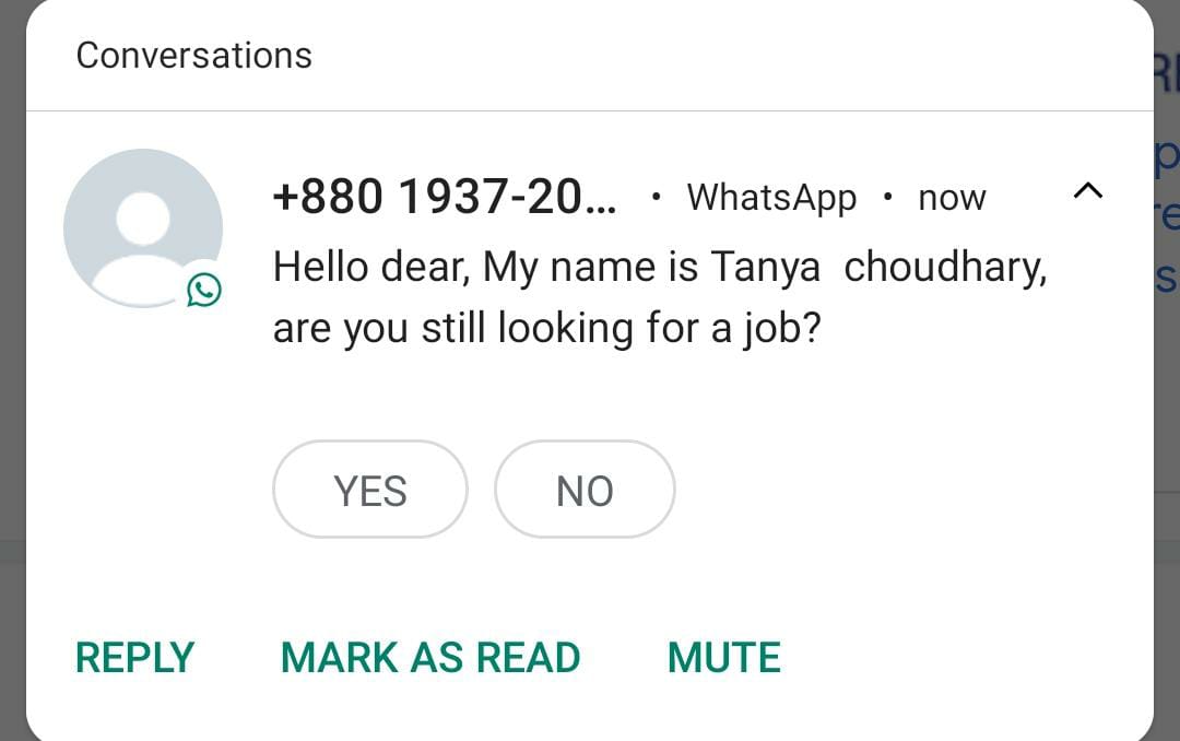 anon11awesome's tweet photo. @WhatsApp I am seeing a rise of potential scam messages. Other seem to be facing the same issue. Are you selling our numbers to scammers? https://t.co/2p4Gye4OkJ