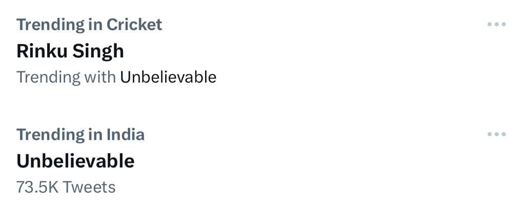 KKRiders's tweet image. Rinku Singh IS unbelievable!