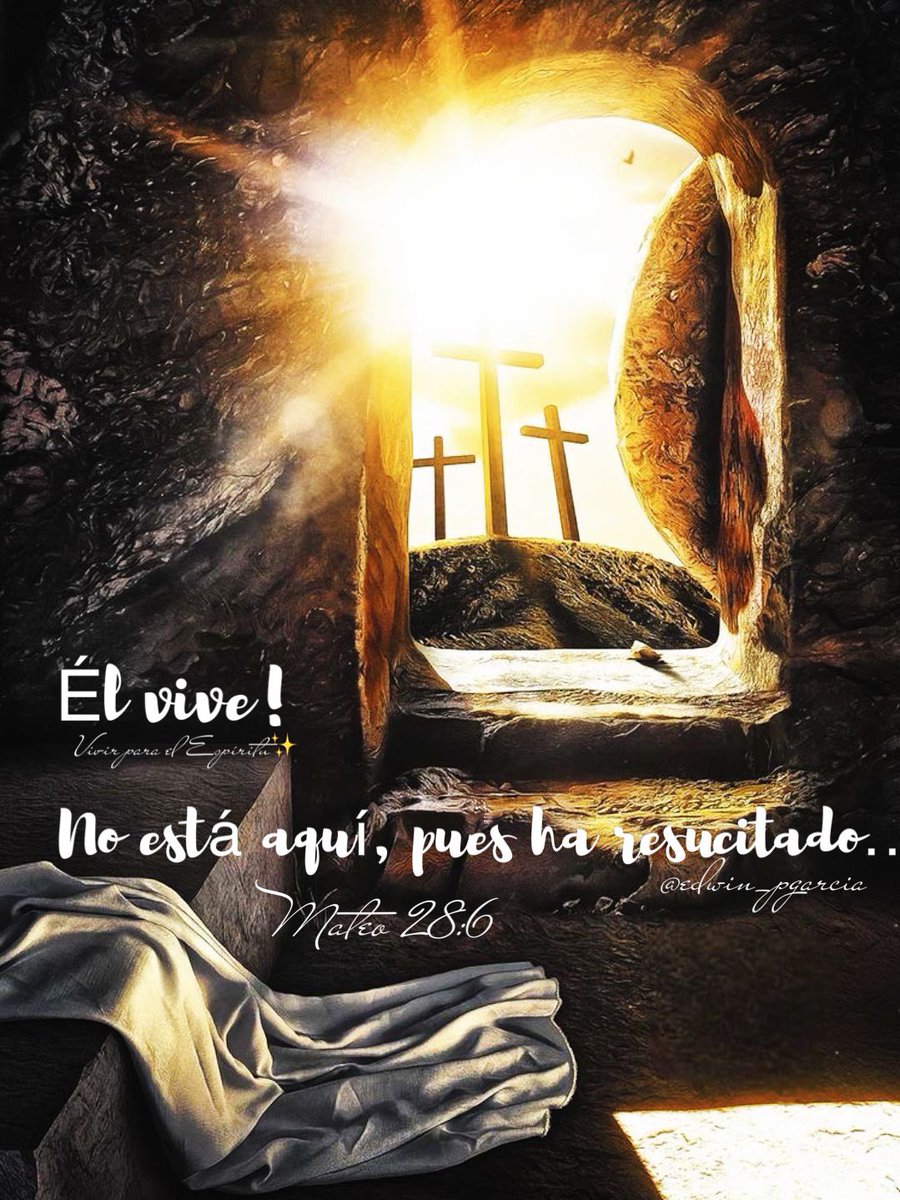 edwin_soydeCris's tweet photo. Él Vive! 
Y se cumplió lo que estaba en las escrituras…
Y es por su Amor y entrega que tenemos Vida Eterna ✨
#JesúsTeAma 
@Ida_Aurora sigue Confiando y sigue Creyendo🙌 https://t.co/363um17q4a