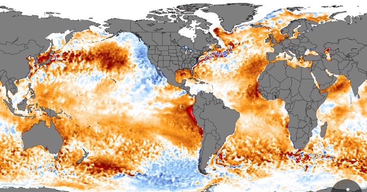 Impacto récord del #CambioClimático

La temperatura de la superficie de los 🌊océanos ha alcanzado su máximo histórico desde que existen registros por satélite, lo que ha provocado olas de calor marinas en todo el planeta, concluyeron los científicos del 🇺🇸<a href="/NOAAClimate/">NOAA Climate.gov</a>.