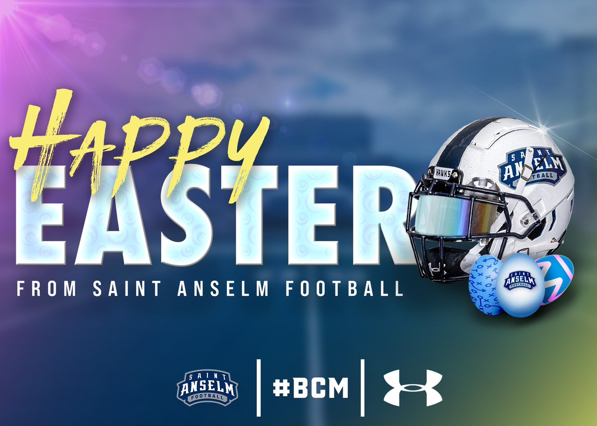Saint Anselm Football π #BCM (@stahawksfb) on Twitter photo Happy Easter from the St. Anselm Football family! #BCM Happy Easter from the St. Anselm Football family! #BCM