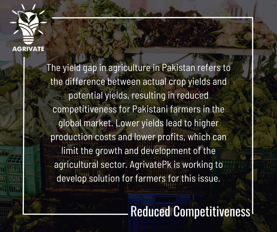 AgrivatePk's tweet photo. (2/2) Lower #yields lead to #higher #production #costs and #lower #profits, which can #limit the #growth and #development of the #agricultural sector. #AgrivatePk is working to #develop #solution for #farmers for this issue. https://t.co/VP9J559tqY