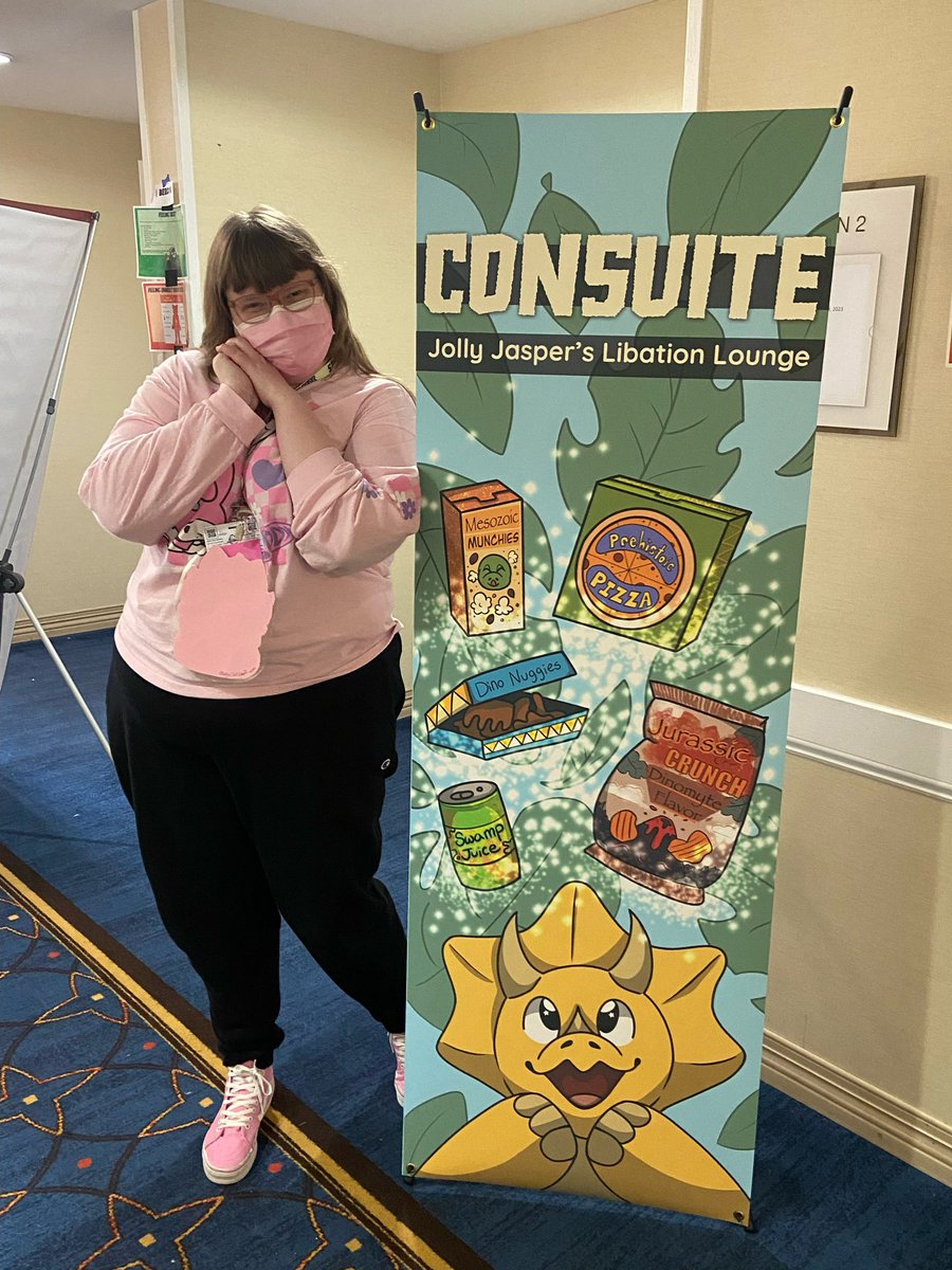 magiccatcraft's tweet photo. So freaking cool to see my art I made for Fursquared live and printed! Also had a blast so fun seeing everyone again and meeting new friends! @FurSquared #furry #fursquared #FurSquared2023 #furryartist https://t.co/wmVUTZK5BY
