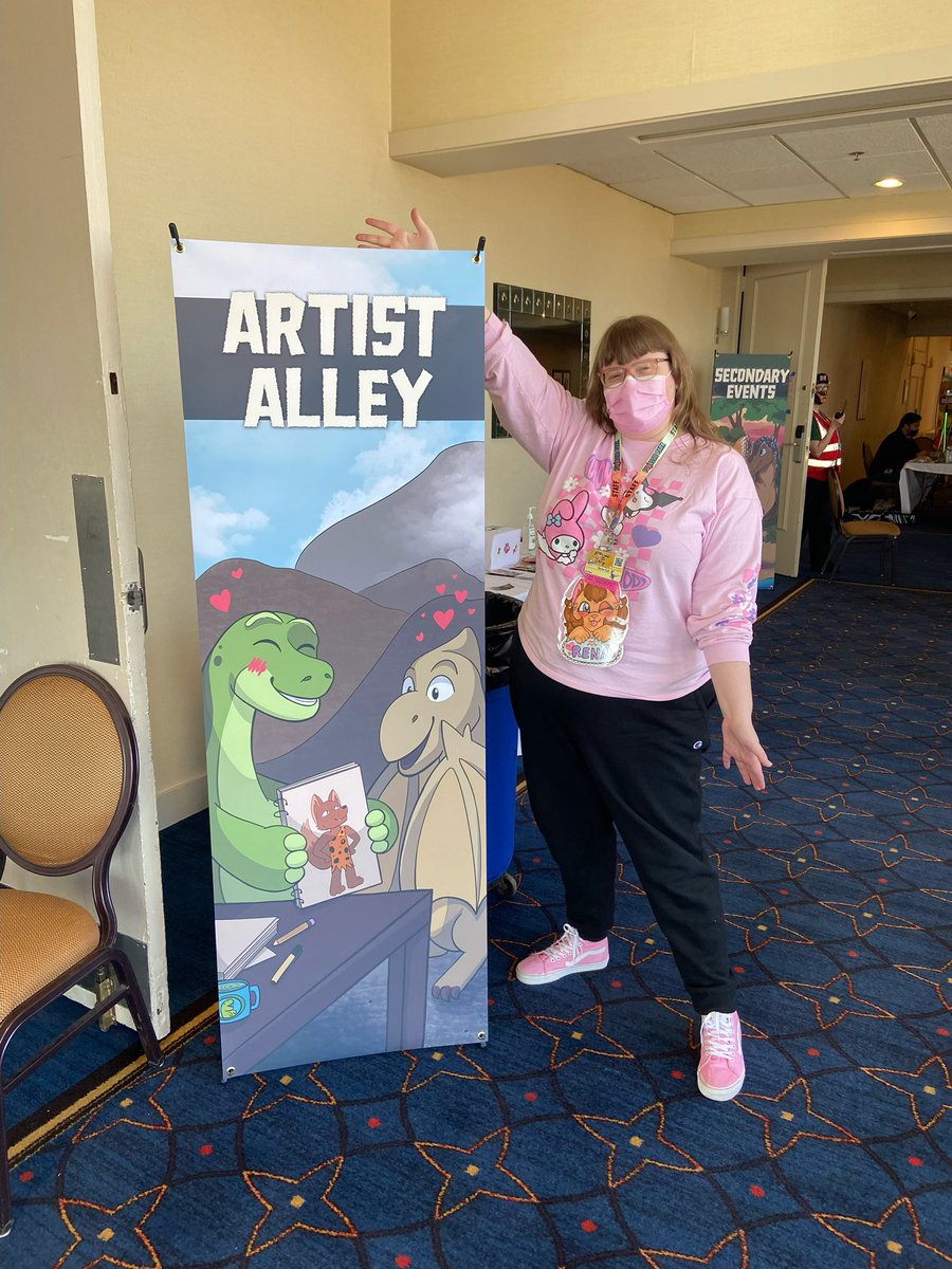 magiccatcraft's tweet photo. So freaking cool to see my art I made for Fursquared live and printed! Also had a blast so fun seeing everyone again and meeting new friends! @FurSquared #furry #fursquared #FurSquared2023 #furryartist https://t.co/wmVUTZK5BY