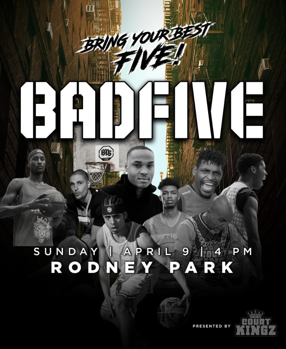 Romanperez57's tweet photo. Today at Rodney Park! Come out for BADFIVE open run.. starting my 20th Anniversary at home court with the family Court Kingz !
Starting off my 20th anniversary with a bang! 🙏🏻🏀
#RodneyPark #CourtKingz #Streetball #BadFive https://t.co/EMpghDIOaF