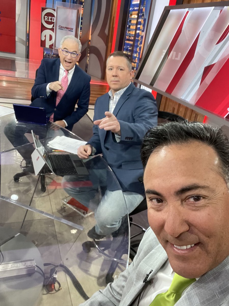 RAJr_20's tweet photo. On with these gems #PreGameLive on ⁦@NBCSPhilly⁩ +. Right now!  Ps.  My daughter, Sophia, hooked me up with the tie. https://t.co/PFcD7rEu8T