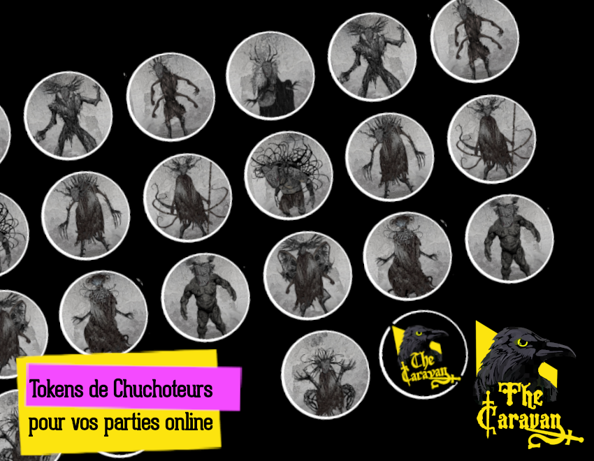 xaviiiierjdr's tweet photo. Pour enrichir votre expérience de The Caravan en ligne. Téléchargez dès maintenant les tokens Chuchoteurs pour vos aventures. 🎲🧙‍♀️ 
#jdr #jeuderôle #téléchargement  #tokensRPG" #thecaravan

https://t.co/V3DwwNrvrz https://t.co/aWvc1fP4ar