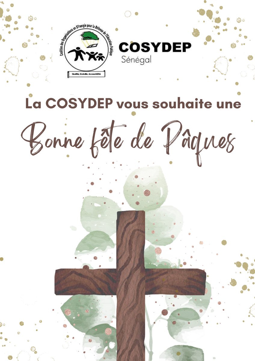 Bonne fête de Pâques 🐣 à toute la communauté chrétienne du Sénégal 🇸🇳 et partout ailleurs #cosydepsenegal #Paques2023