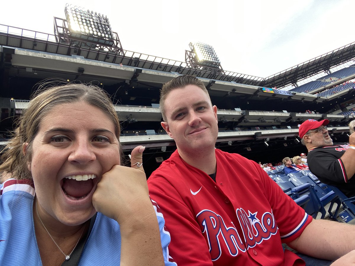 Ima_MONNsta's tweet photo. Go Phillies!!!!!!! We’re so happy to be back at the bank!! #kpmgcares https://t.co/NbuKs0VzYW