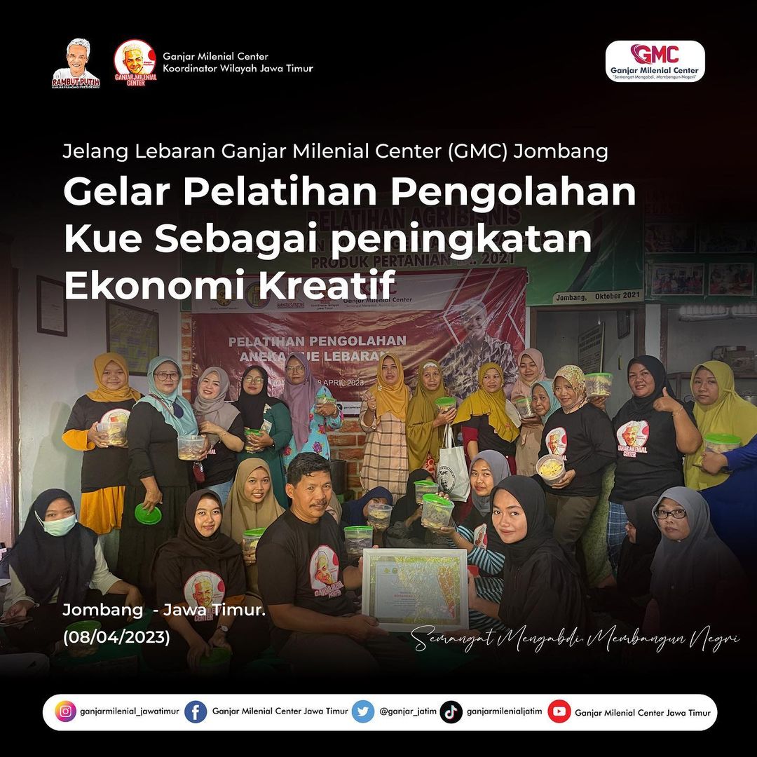 ganjar_jatim's tweet photo. #GanjarPranowo #ganjarmilenialcenterjatim #ganjarmilenialcenter #gmcjatim #Soimah #Kurus #Masadam https://t.co/byuMFueLm2