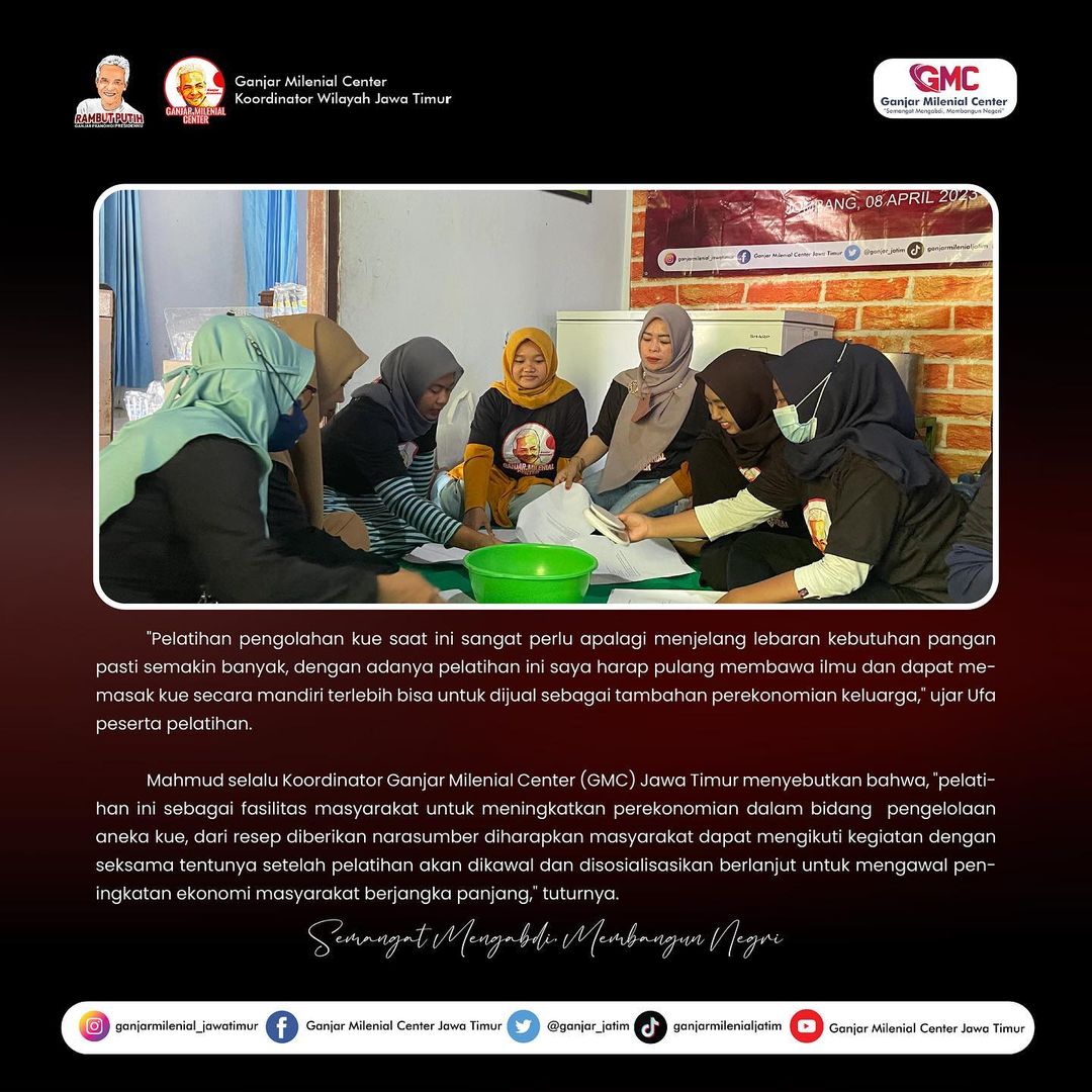 ganjar_jatim's tweet photo. #GanjarPranowo #ganjarmilenialcenterjatim #ganjarmilenialcenter #gmcjatim #Soimah #Kurus #Masadam https://t.co/byuMFueLm2