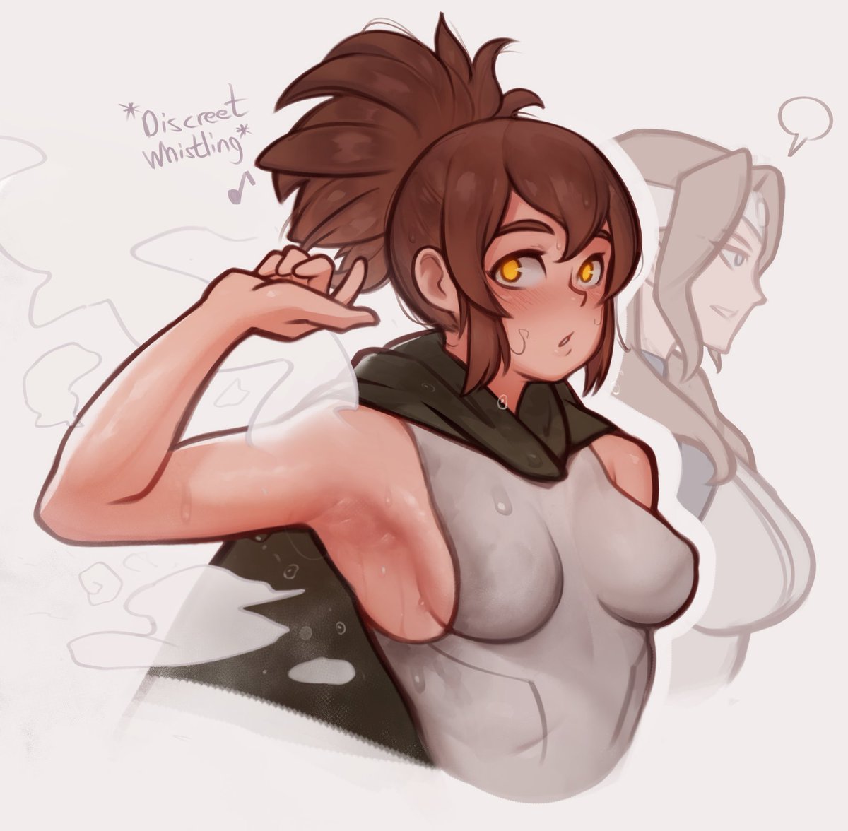 NotSorapoi's tweet photo. marci sneaks u a peek https://t.co/5nGZiRwK4T