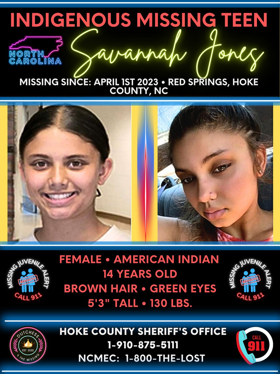 DutchGirlMB's tweet photo. #MISSINGTEEN #SHARE #RT #SAVANNAHJONES #HOKECOUNTYNC #REDSPRINGSNC #BOLO #NCMEC #INDIGENOUSMISSING 
https://t.co/jmE9coVlg8

@ArcticfoxTrue @chasingtruth_ @millieNBama @OverlookingEyes @MichelleMackl11 @shellybelly0321 https://t.co/eSeJyjHgBg