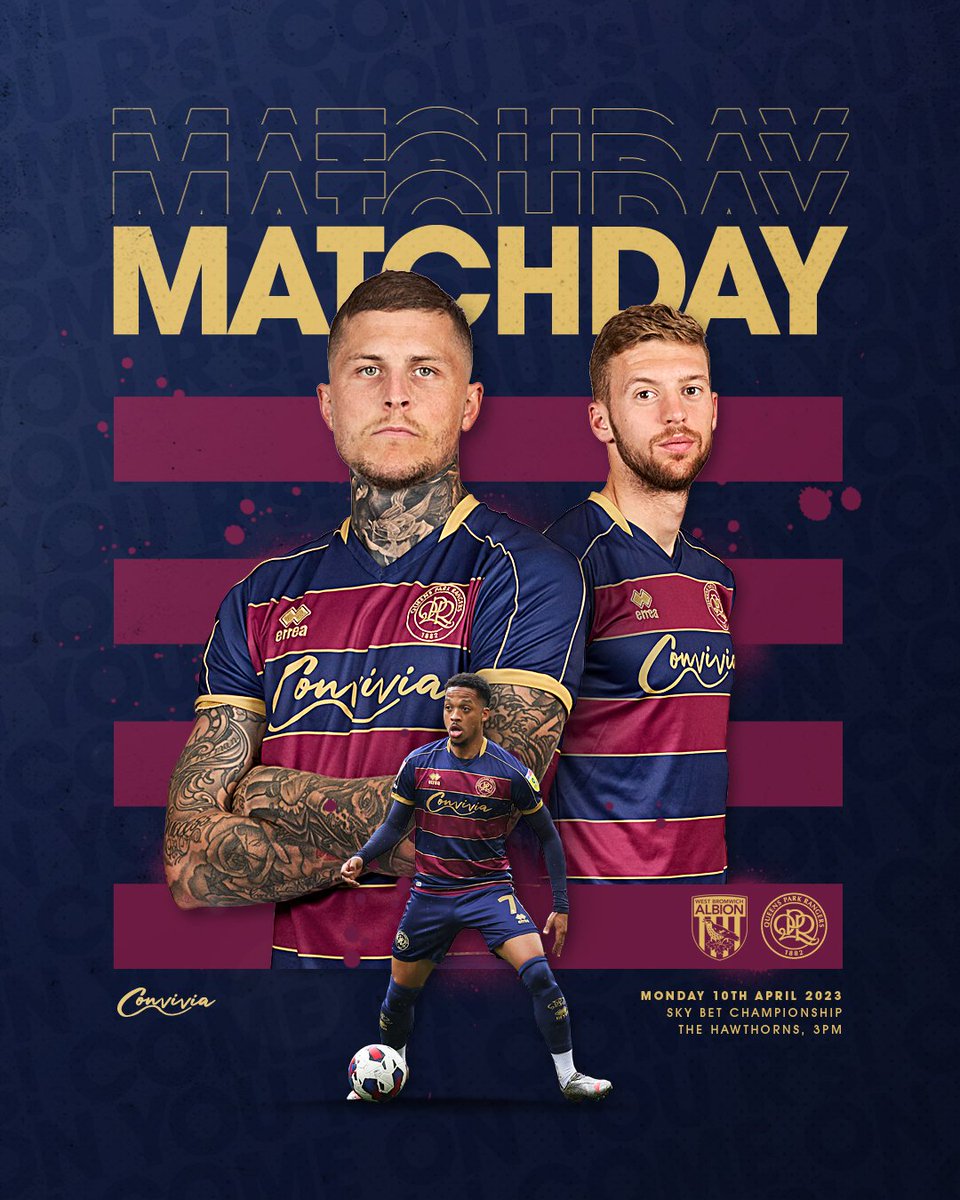 QPR's tweet photo. 🛣 Away for Easter Monday.

𝗖𝗢𝗠𝗘 𝗢𝗡 𝗬𝗢𝗨 𝗥'𝗦! 👊

#QPR | #WBAQPR https://t.co/d1HoDRDeSJ